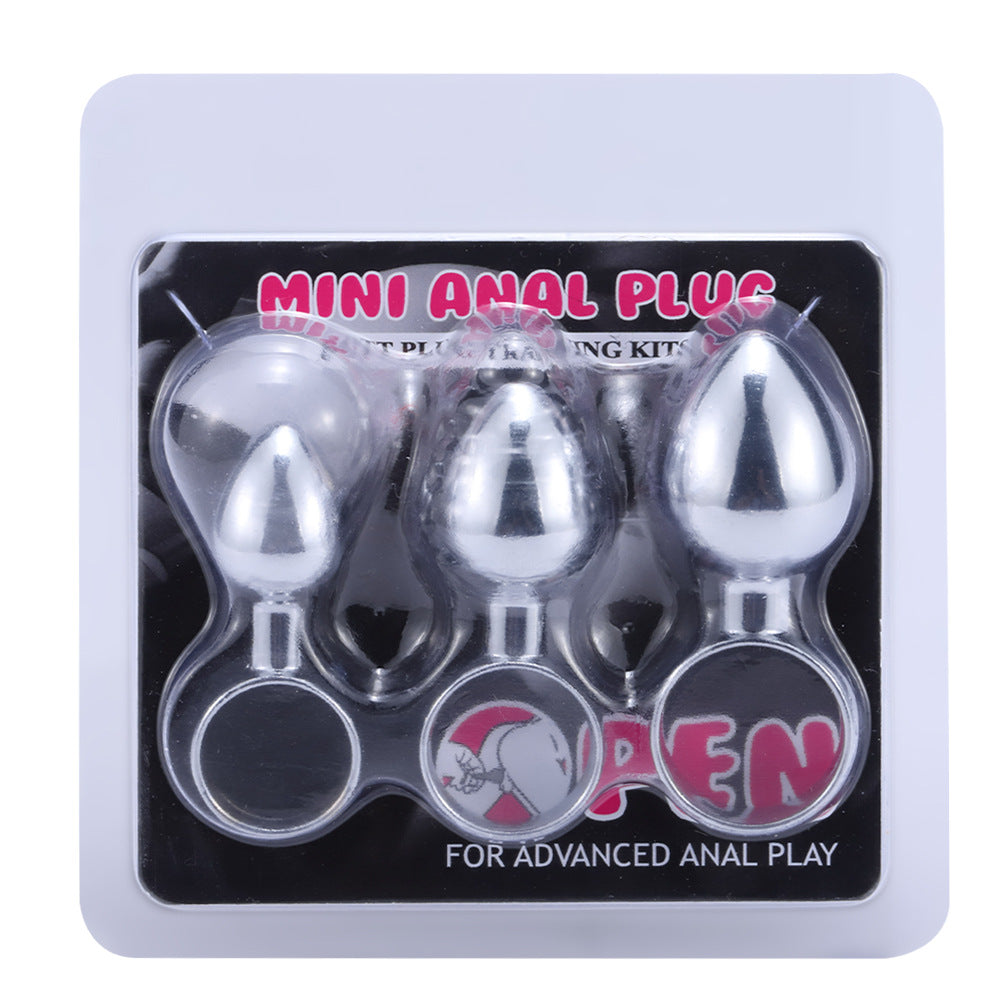 Metal finger pull ring anal plug